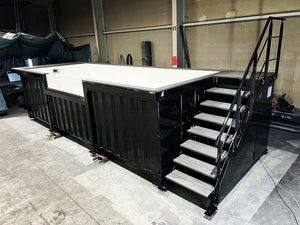 Piscina Contenedor Negro de 6m